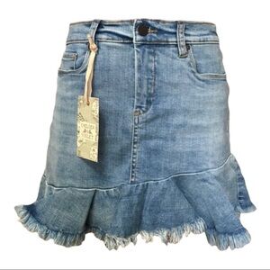 NWT Chelsea & Violet Fae Asymmetrical Ruffle Skirt